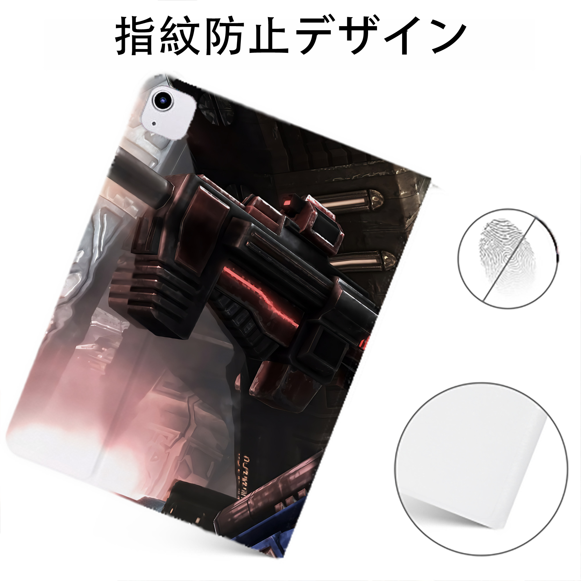 （画像用） Transformers トランスフォーマー IPadケース ペンホルダー付き ブックスタイルデザイン